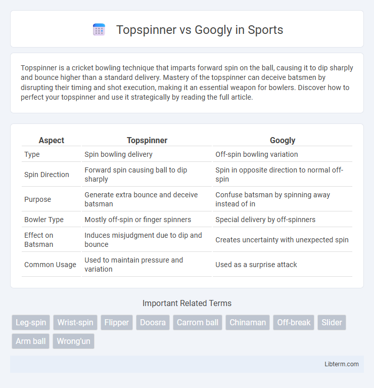 Googly vs Topspinner in Sports - What is The Difference?