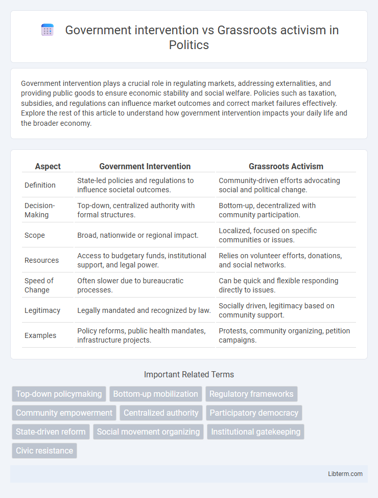 Grassroots activism vs Government intervention in Politics - What is The Difference?