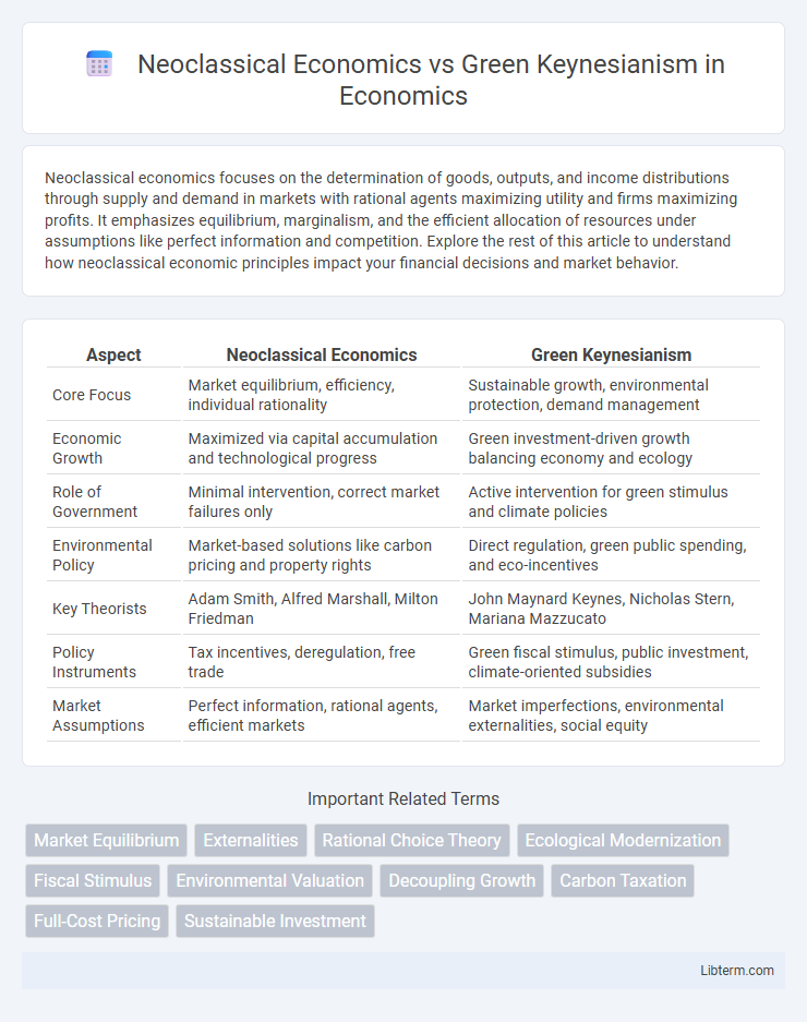 Green Keynesianism vs Neoclassical Economics in Economics - What is The Difference?