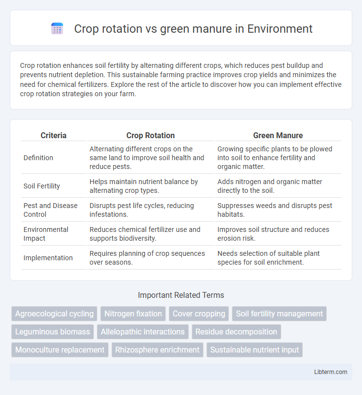 green manure vs Crop rotation in Environment - What is The Difference?