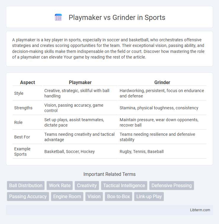 Grinder vs Playmaker in Sports - What is The Difference?