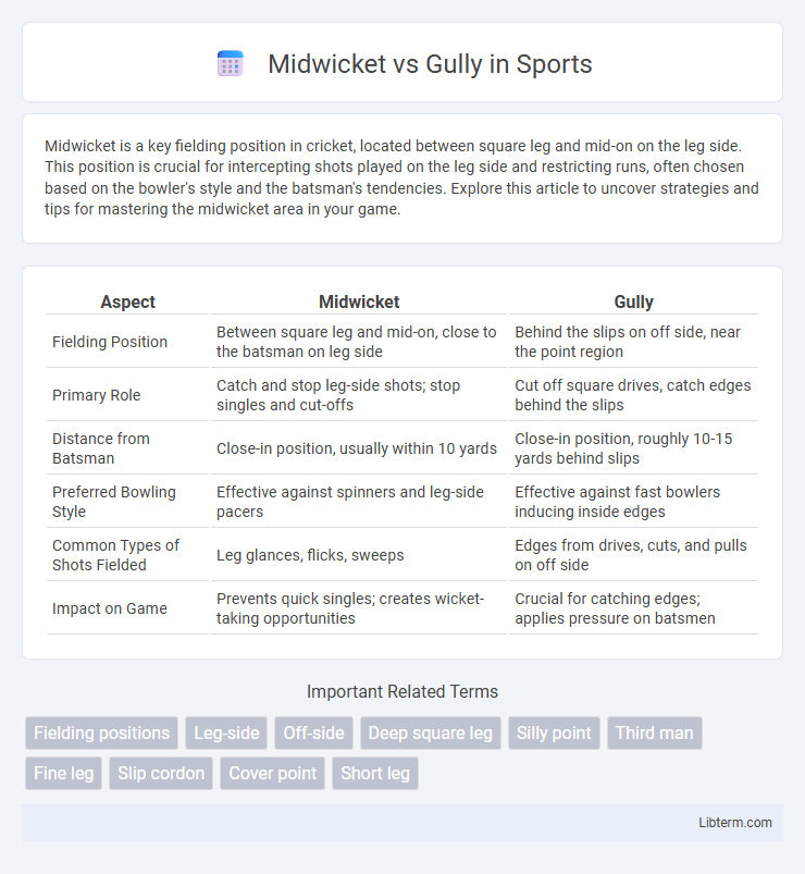Gully vs Midwicket in Sports - What is The Difference?