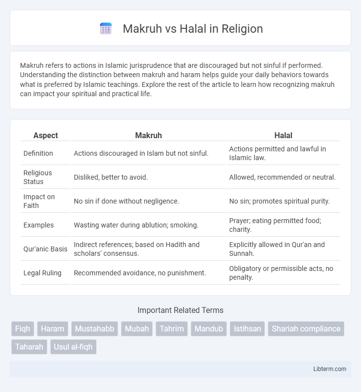 Halal vs Makruh in Religion - What is The Difference?