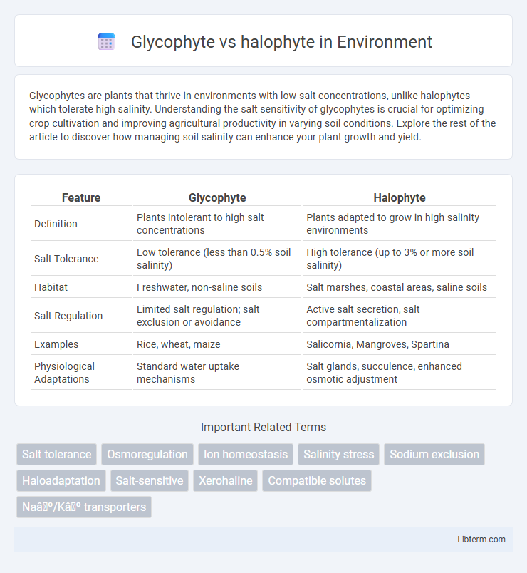 halophyte vs Glycophyte in Environment - What is The Difference?