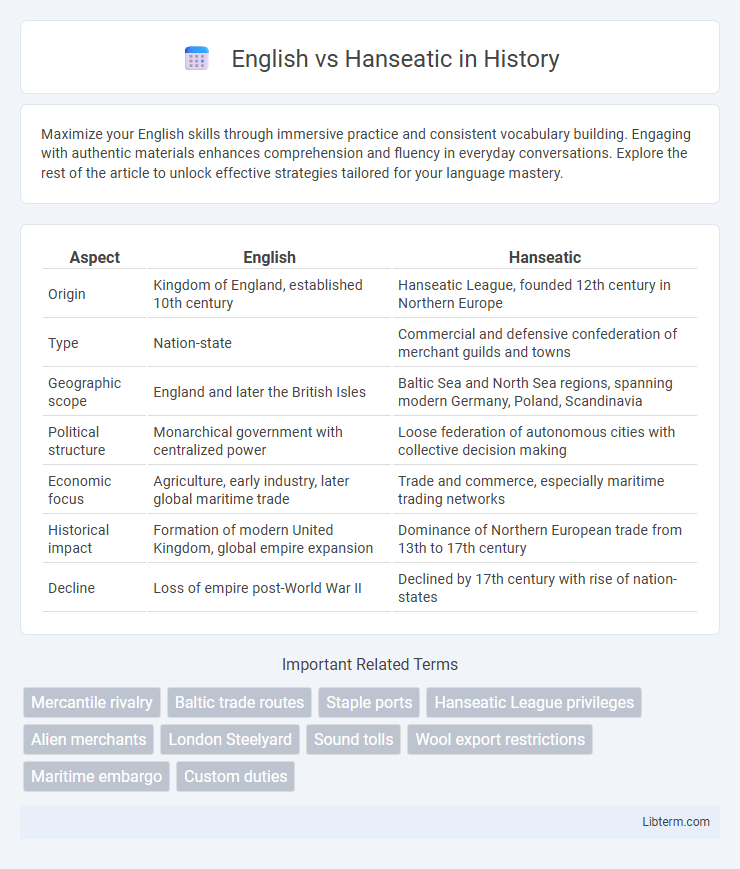 Hanseatic vs English in History - What is The Difference?