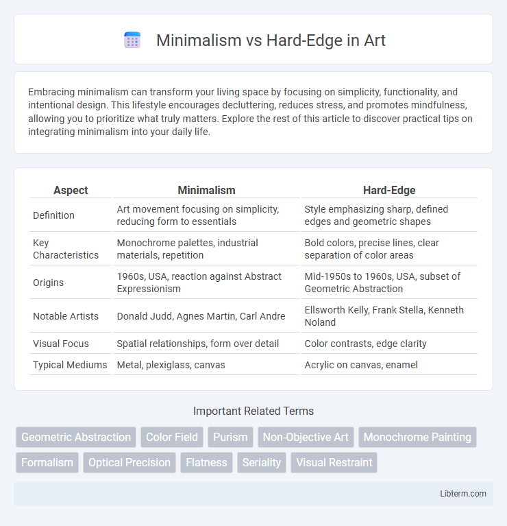 Hard-Edge vs Minimalism in Art - What is The Difference?
