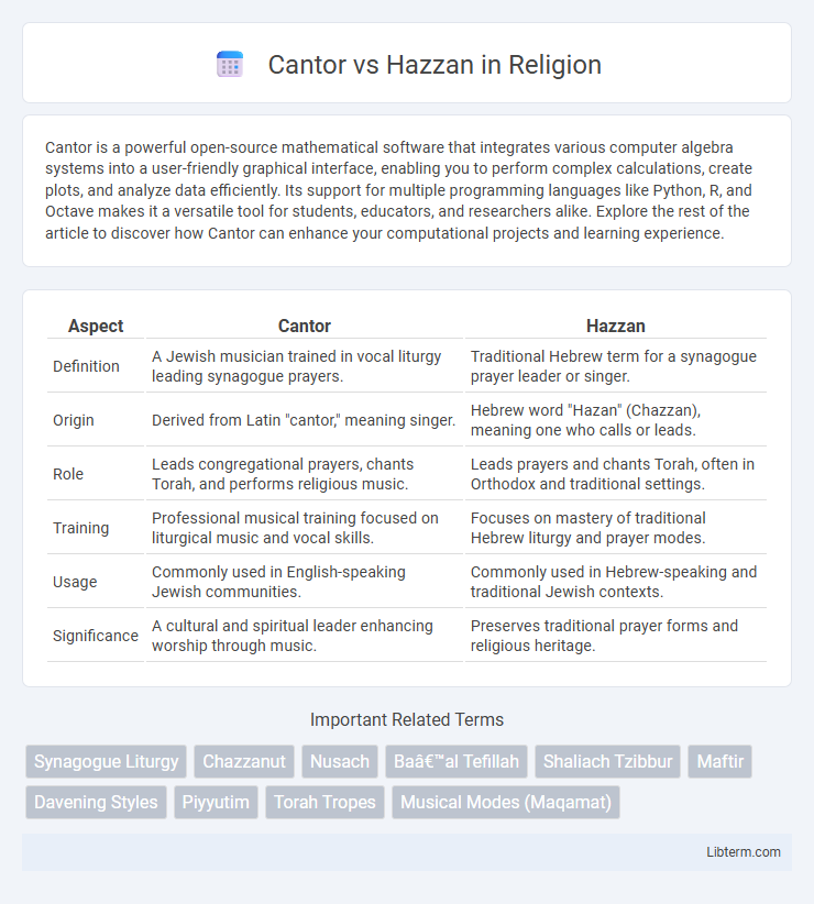 Hazzan vs Cantor in Religion - What is The Difference?