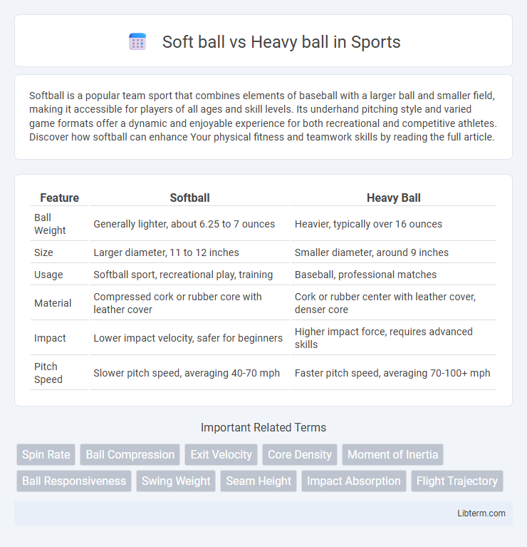 Heavy ball vs Soft ball in Sports - What is The Difference?