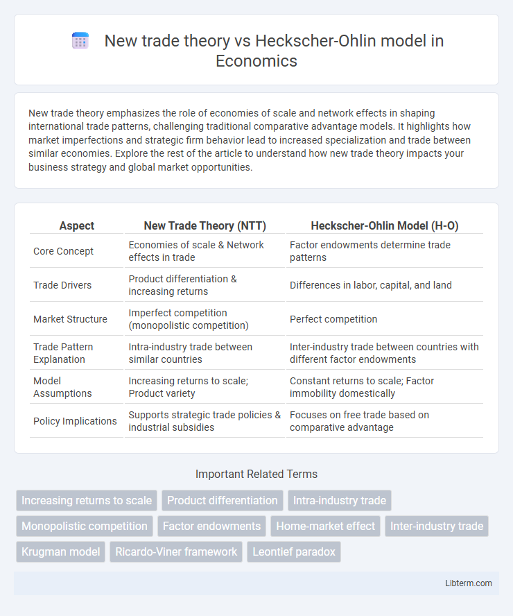 Heckscher-Ohlin model vs New trade theory in Economics - What is The Difference?