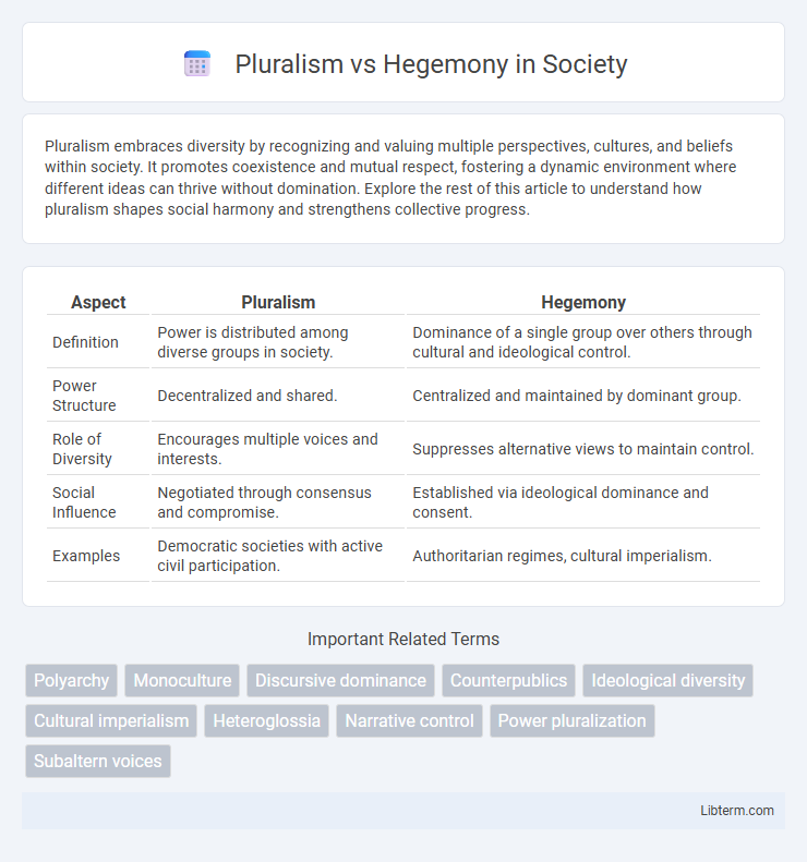 Hegemony vs Pluralism in Society - What is The Difference?