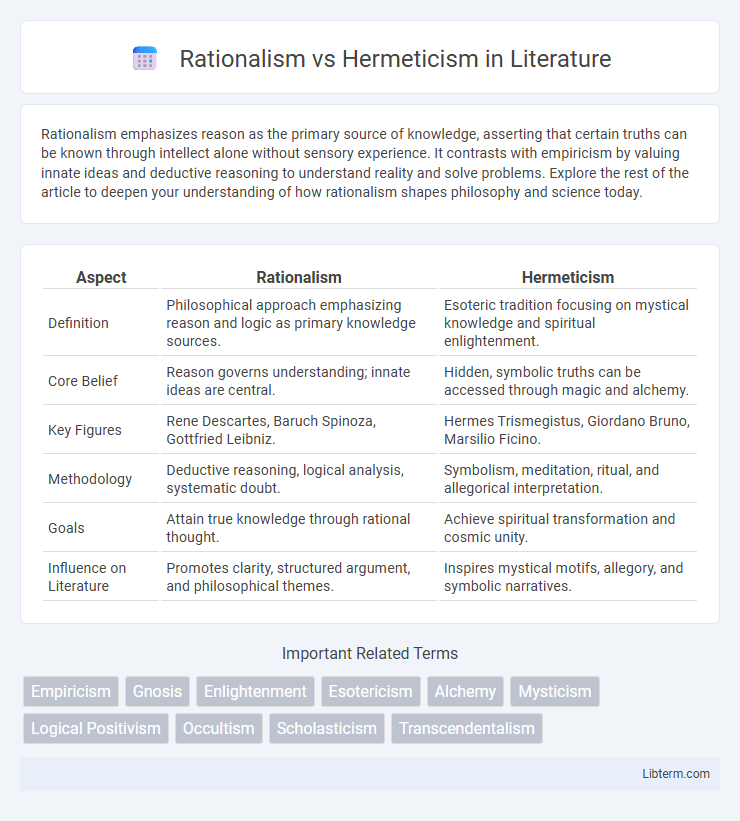 Hermeticism vs Rationalism in Literature - What is The Difference?