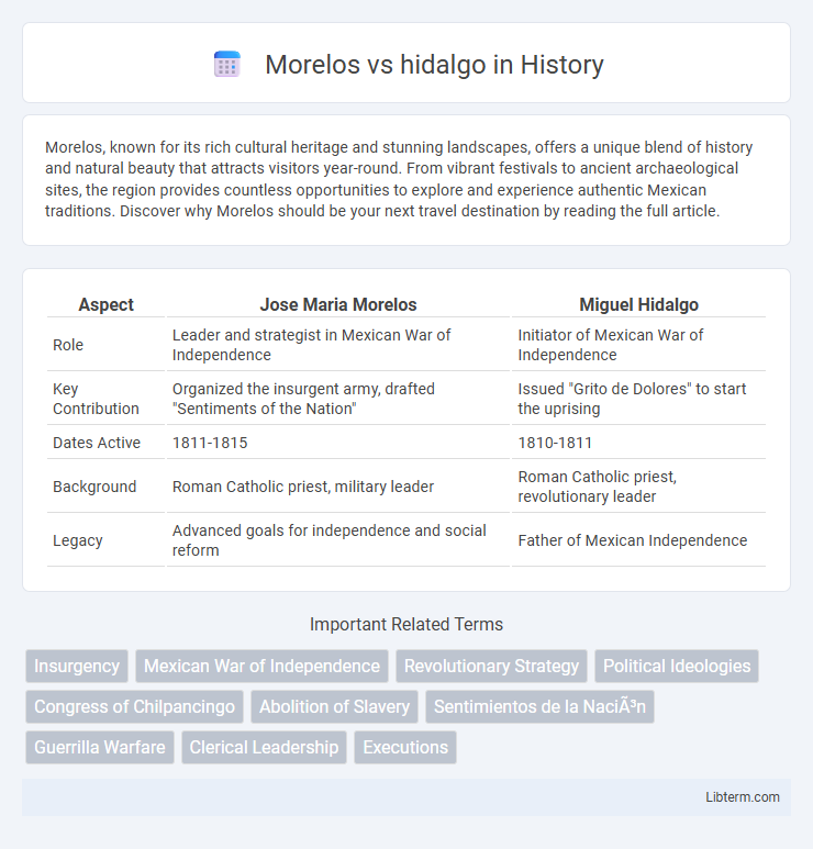 hidalgo vs Morelos in History - What is The Difference?