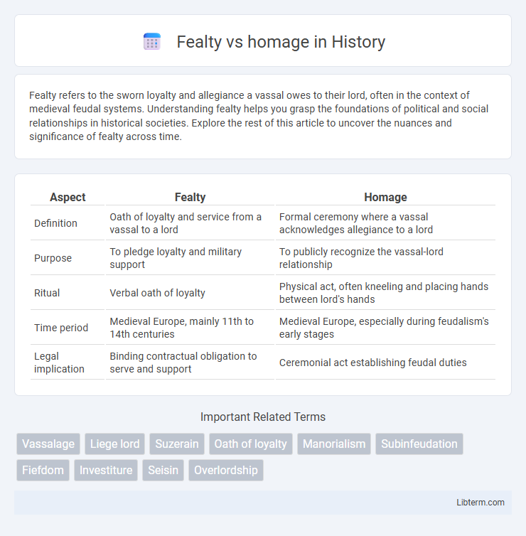 homage vs Fealty in History - What is The Difference?