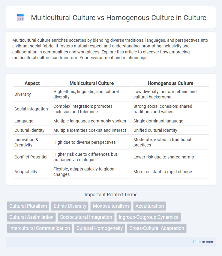 Homogenous Culture vs Multicultural Culture in Culture - What is The Difference?