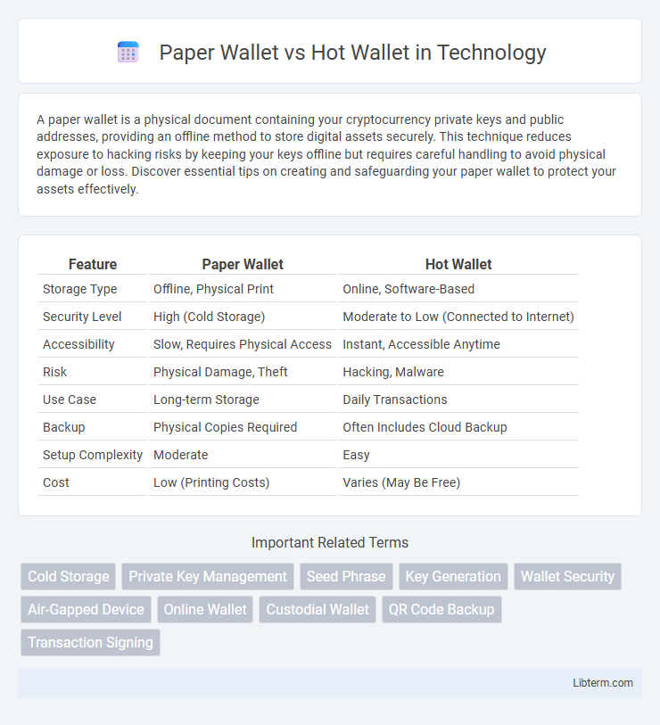 Hot Wallet vs Paper Wallet in Technology - What is The Difference?