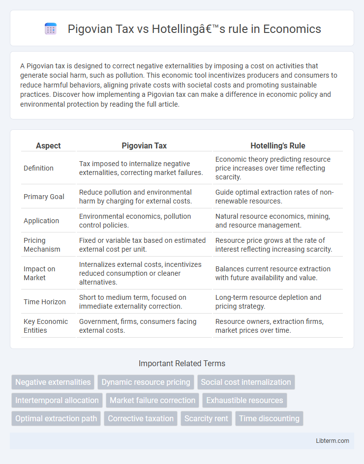 Hotelling’s rule vs Pigovian Tax in Economics - What is The Difference?