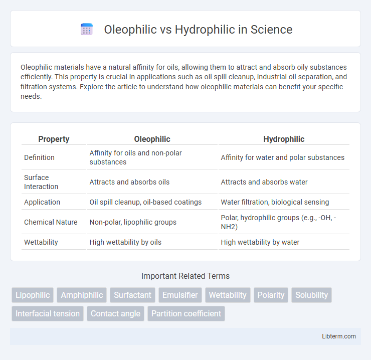 Hydrophilic vs Oleophilic in Science - What is The Difference?