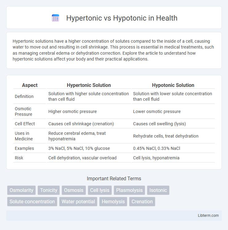 Hypotonic vs Hypertonic in Health - What is The Difference?