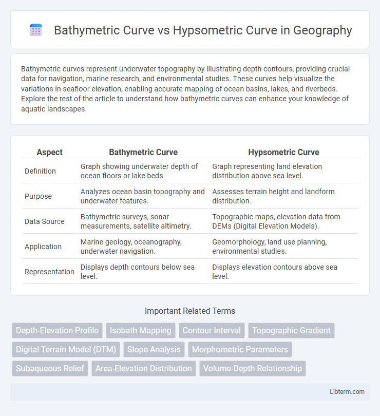 Hypsometric Curve vs Bathymetric Curve in Geography - What is The Difference?