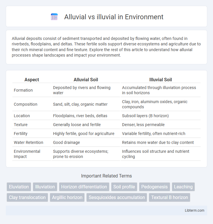 illuvial vs Alluvial in Environment - What is The Difference?