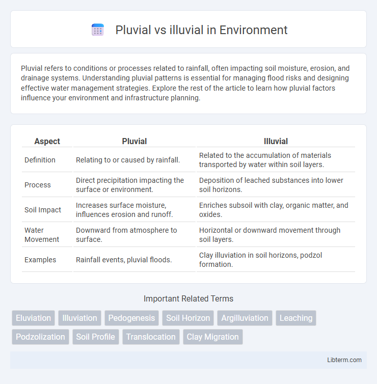 illuvial vs Pluvial in Environment - What is The Difference?
