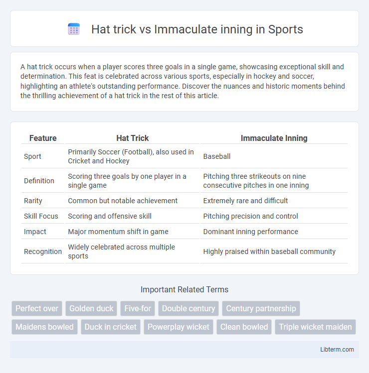 Immaculate inning vs Hat trick in Sports - What is The Difference?