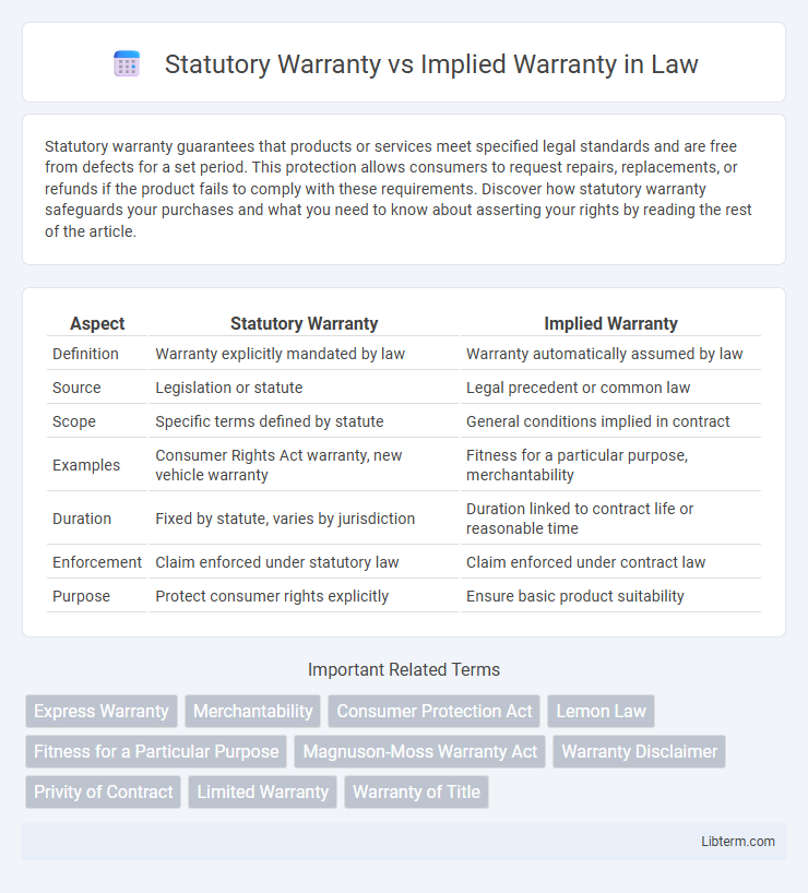 Implied Warranty vs Statutory Warranty in Law - What is The Difference?