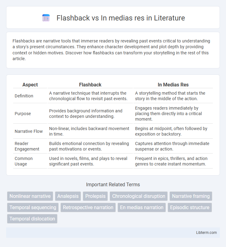 In medias res vs Flashback in Literature - What is The Difference?
