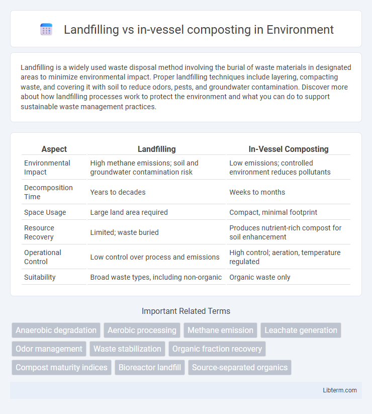in-vessel composting vs Landfilling in Environment - What is The Difference?