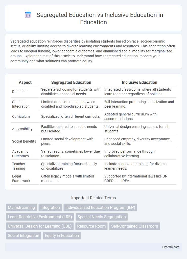 Inclusive Education vs Segregated Education in Education - What is The Difference?