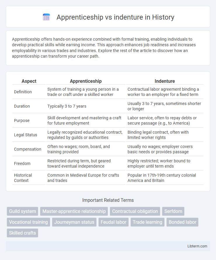 indenture vs Apprenticeship in History - What is The Difference?