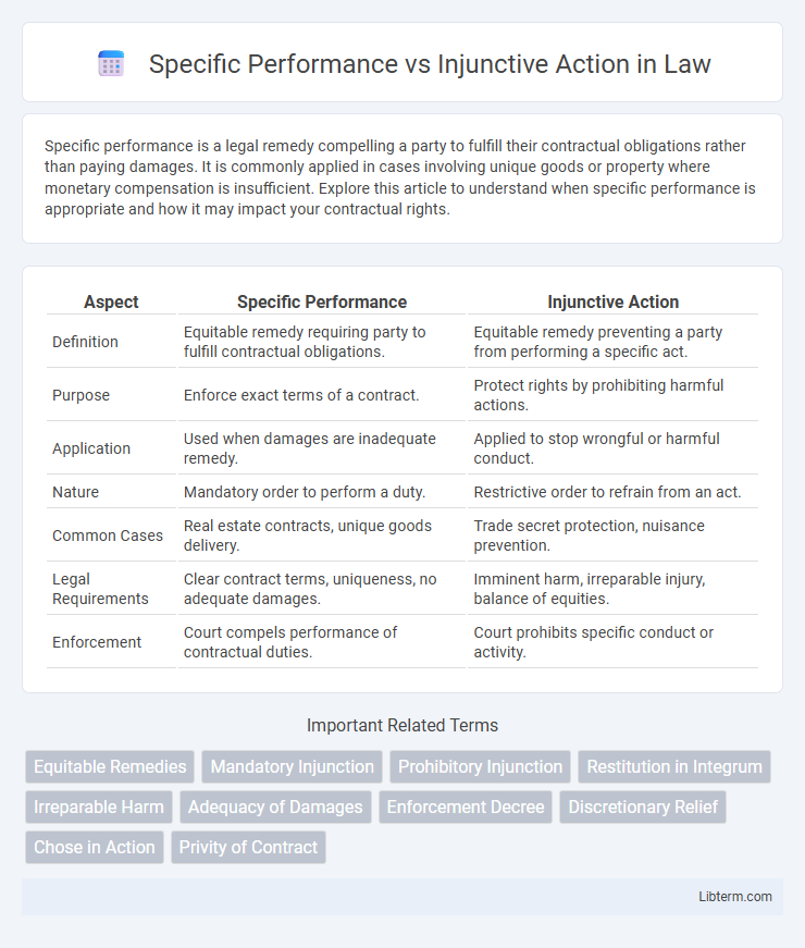 Injunctive Action vs Specific Performance in Law - What is The Difference?