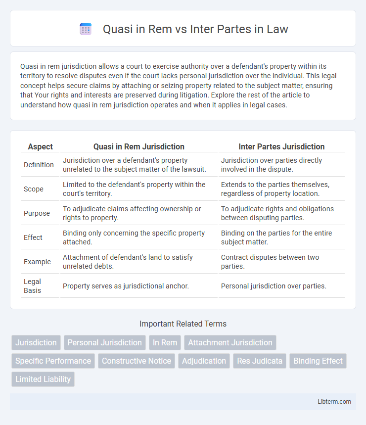 Inter Partes vs Quasi in Rem in Law - What is The Difference?
