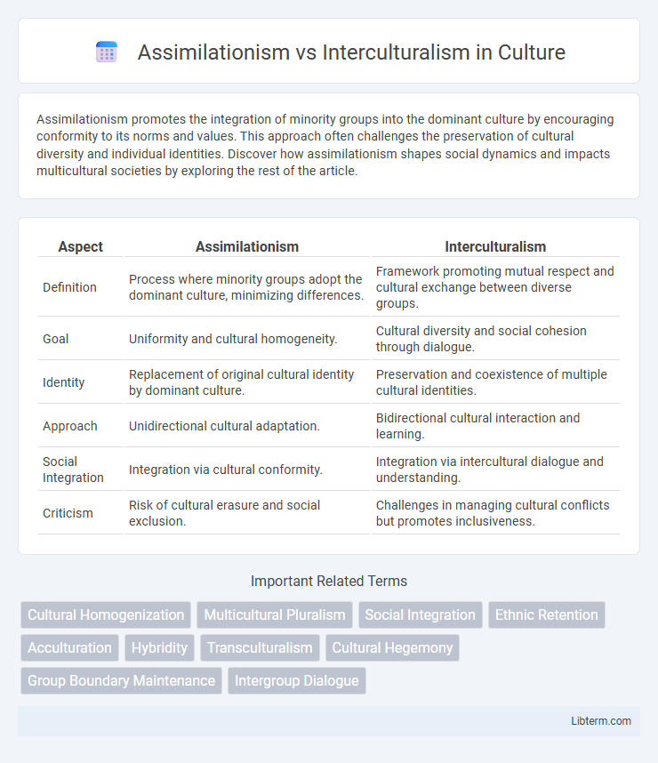 Interculturalism vs Assimilationism in Culture - What is The Difference?