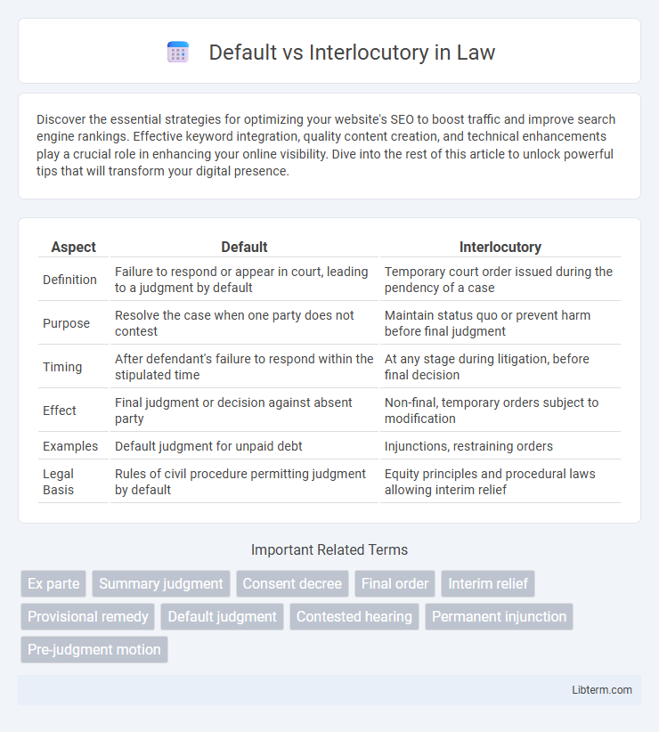 Interlocutory vs Default in Law - What is The Difference?