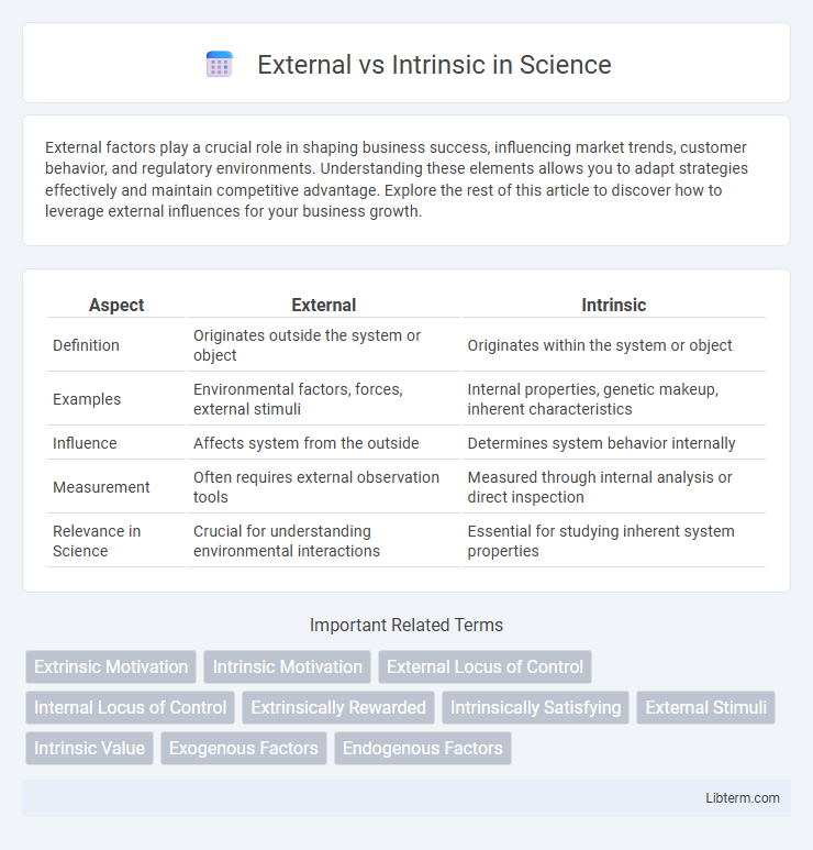 Intrinsic vs External in Science - What is The Difference?