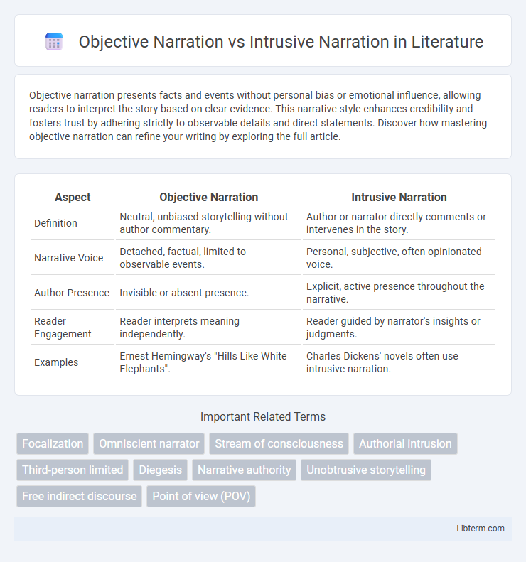 Intrusive Narration vs Objective Narration in Literature - What is The Difference?
