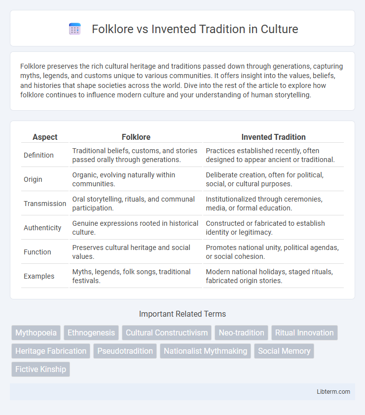 Invented Tradition vs Folklore in Culture - What is The Difference?