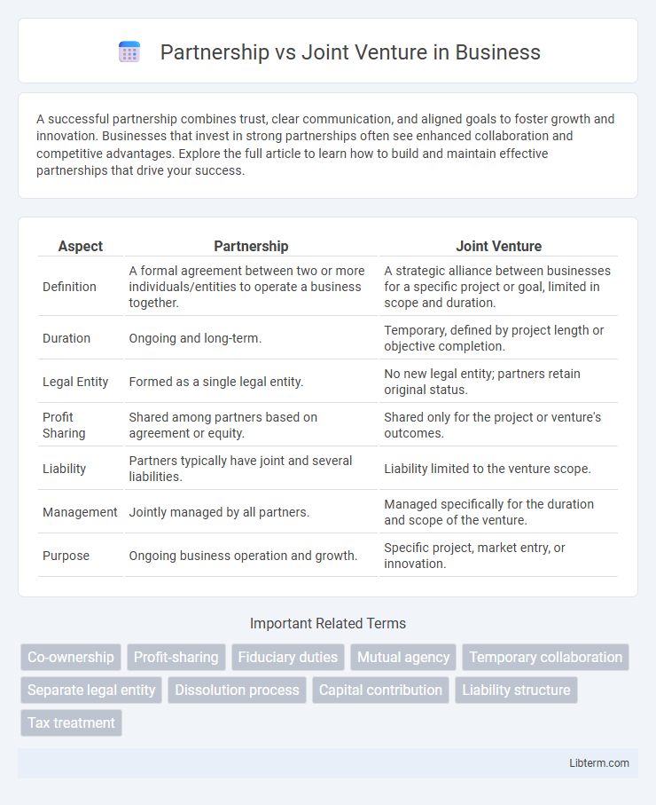 Joint Venture vs Partnership in Business - What is The Difference?