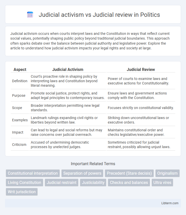 Judicial review vs Judicial activism in Politics - What is The Difference?