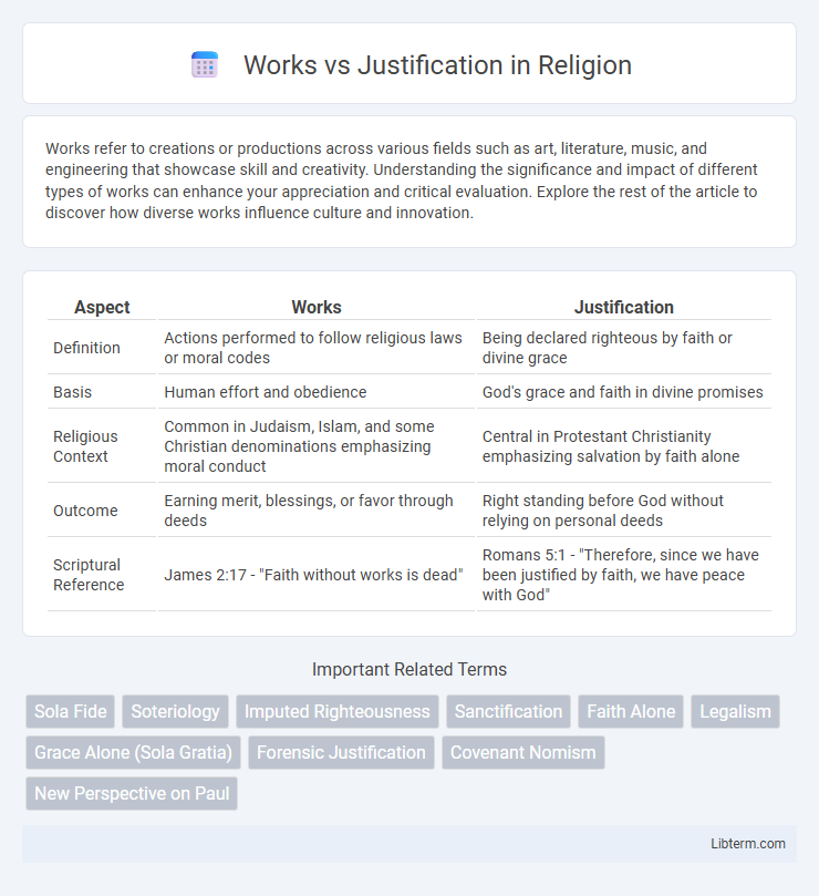 Justification vs Works in Religion - What is The Difference?