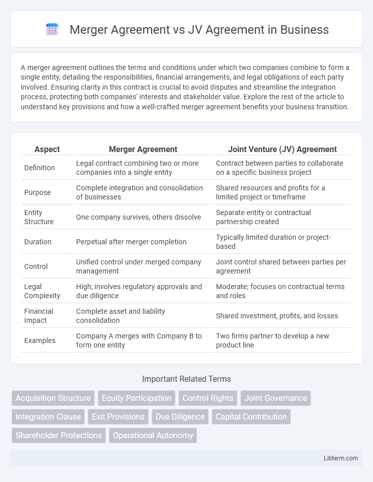 JV Agreement vs Merger Agreement in Business - What is The Difference?