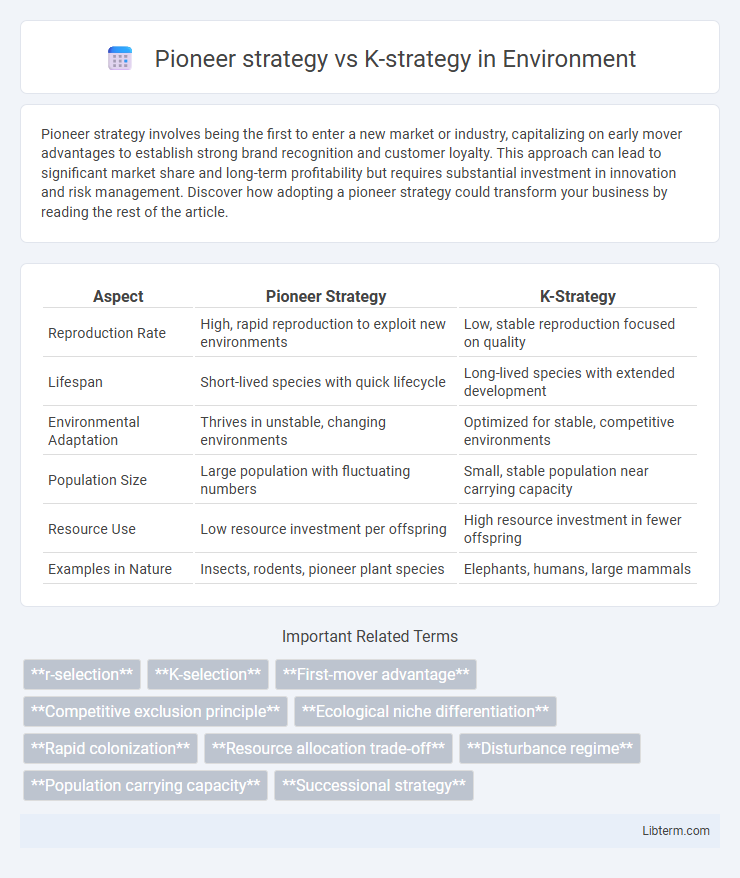 K-strategy vs Pioneer strategy in Environment - What is The Difference?