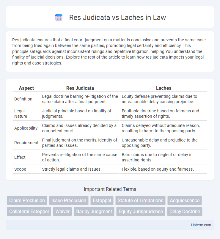 Laches vs Res Judicata in Law - What is The Difference?