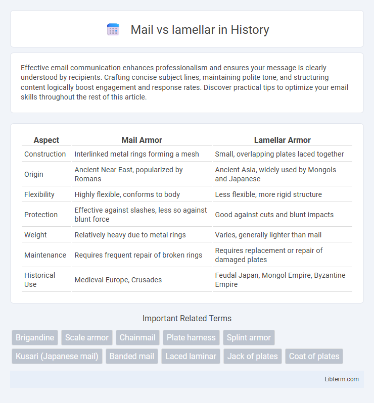 lamellar vs Mail in History - What is The Difference?