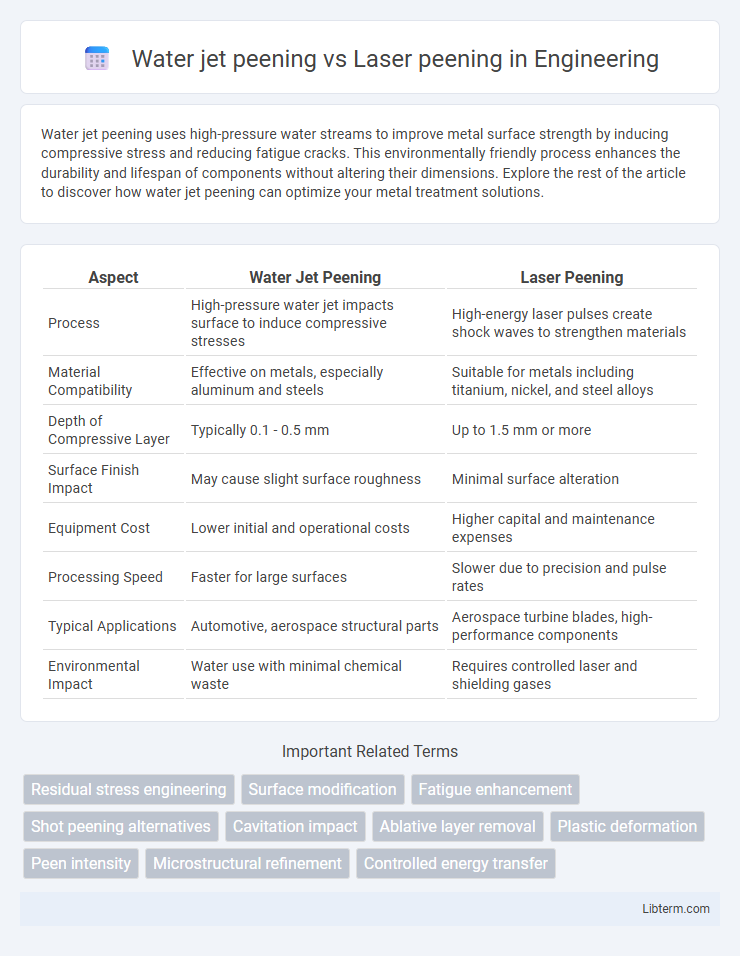 Laser peening vs Water jet peening in Engineering - What is The Difference?
