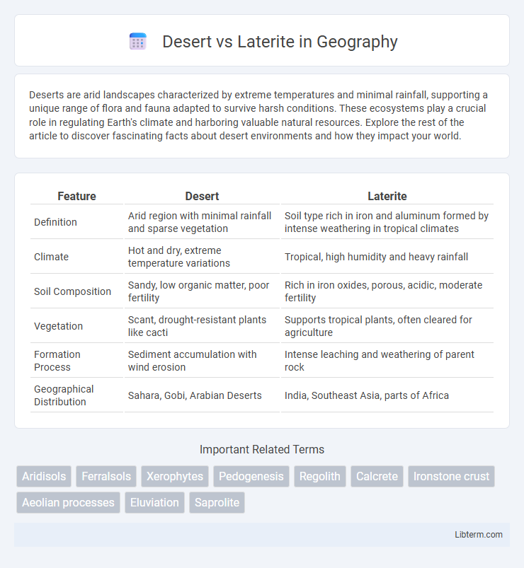 Laterite vs Desert in Geography - What is The Difference?