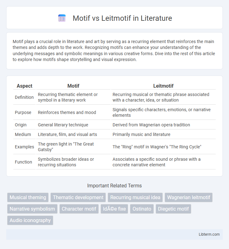 Leitmotif vs Motif in Literature - What is The Difference?