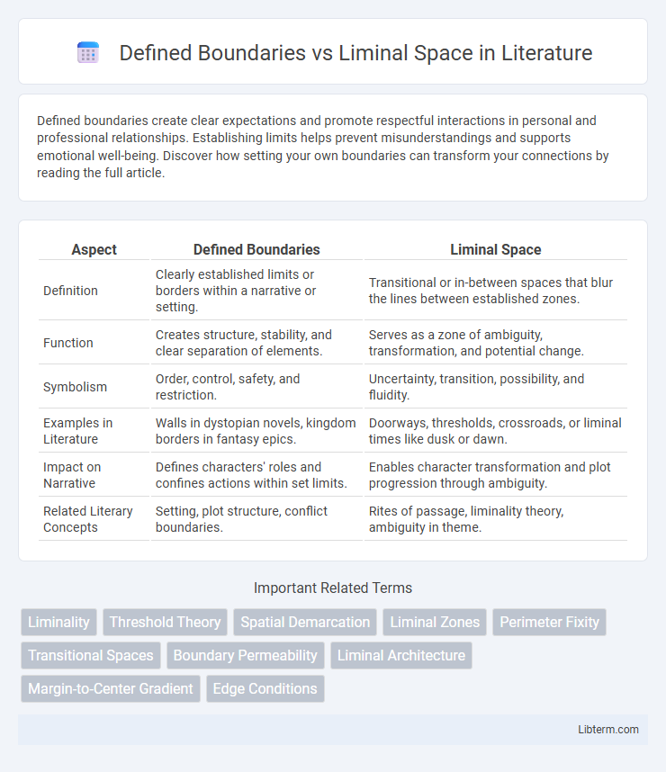 Liminal Space vs Defined Boundaries in Literature - What is The Difference?