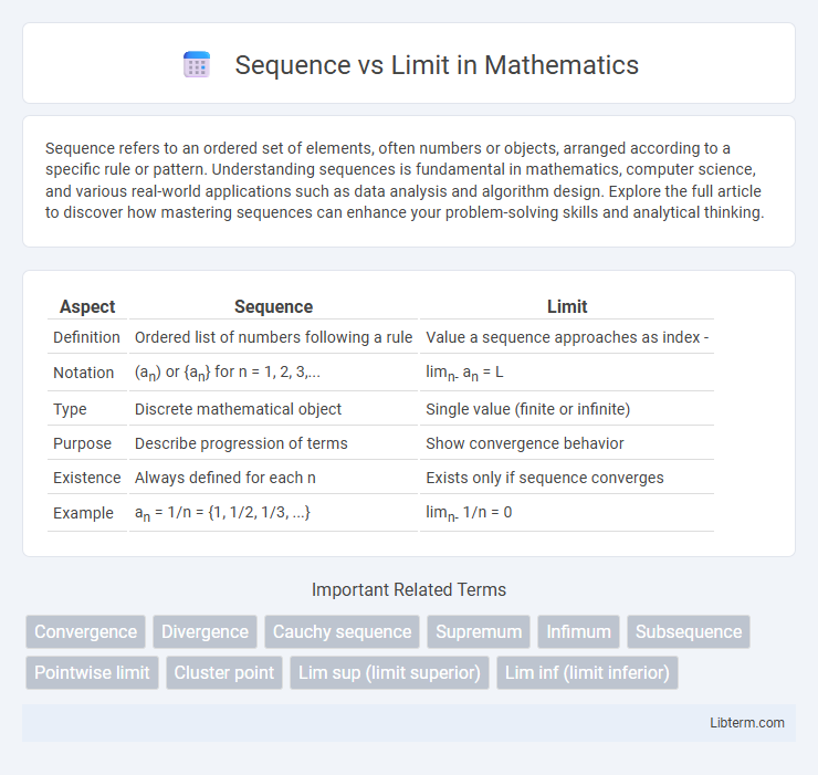 Limit vs Sequence in Mathematics - What is The Difference?